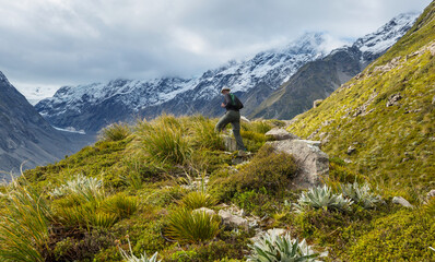 Fototapeta premium Hike in New Zealand
