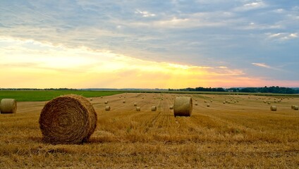 Morvillers France - 10 August 2020 -Early morning in countryside near Morvillers France