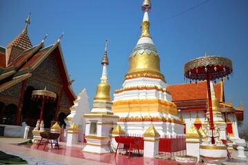 Wat Phra That San Dhon Beautiful thai temple North of Thailand, Lampang Province