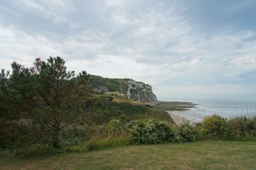 Petit-Caux France - 13 August 2020 -The beach of Petit-Caux at the Atlantic coast in France