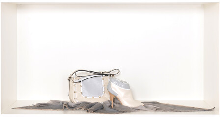 Women's fashion accessories composition.