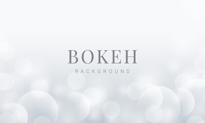 Dreamy silver and white abstract bokeh bottom defocused soft light background vector graphic design