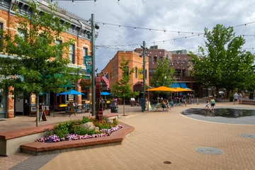 Foto op Canvas Downtown_Fort Collins Colorado © Schrodington, LLC