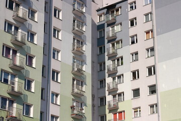 Apartment block in the city of Lublin.