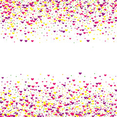 Red Bright Round Texture. Purple Falling Frame. Yellow Circle Anniversary. Rose Invitation Illustration. Splash Backdrop.