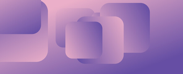 Square shapes composition geometric abstract background. 3D shadow effects and fluid gradients. Modern overlapping forms