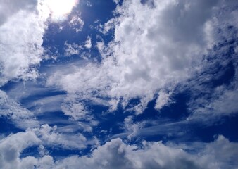 blue sky with clouds
