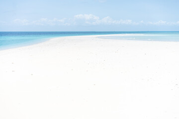 Beautiful tropical white sand beach and sea