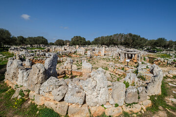 Cartailhac Circle, Iron Age dwelling, Torre d'en Galmés talayotic village, Alaior, Menorca, Balearic Islands, Spain