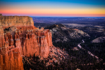 Sunset on Bryce Canyon, Bryce Canyon National Park, Utah