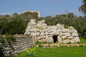Rafal Rubí naveta, bronze age, Alaior, Menorca, Balearic Islands, Spain