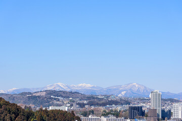 愛宕神社より仙台市内を展望する