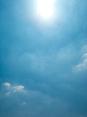blue sky with clouds