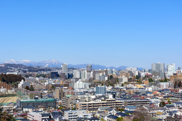 愛宕神社より仙台市内を展望する