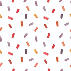 Abstract pattern on white background with confetti