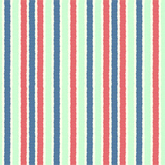 Folk pattern seamless background multicolored stripes stitches blue red and light blue