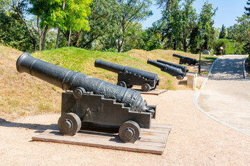 Cannons in Malakhov Hill (Kurgan), Sevastopol, Crimea