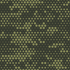 Camouflage seamless pattern. Modern abstract camo. Military texture. Print on fabric and clothing, for hunting and fishing. Vector illustration