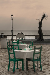 restaurant on the beach in Sperlonga