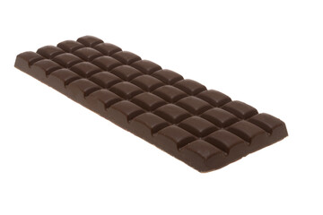 chocolate bar with nuts isolated
