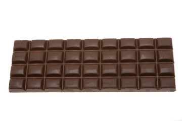 chocolate bar with nuts isolated