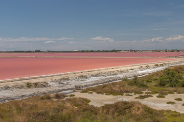 Saltwork in the camrgue in France, Europe