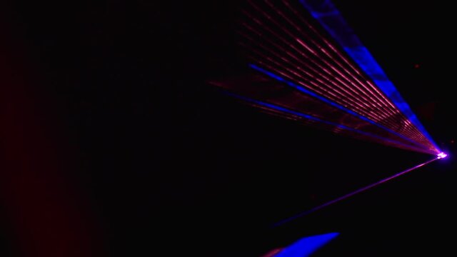 Professional stage lighting for show&nbsp;. colorful background .  Bright laser and LED lighting equipment