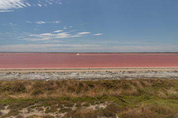 Saltwork in the camrgue in France, Europe