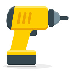 Vector screwdriver flat icon isolated