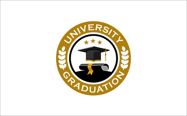 Illustration vector graphic of congratulations graduation concept logo design template