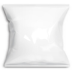 White realistic Polyethylene bag. Packing for a parcel or food and other products . Mock up for brand template. vector illustration.