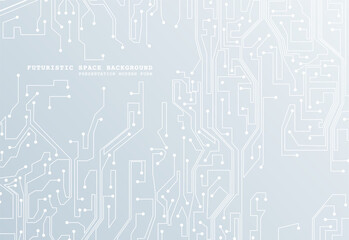 Abstract futuristic circuit board