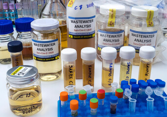 Wastewater samples, analysis of sars-cov-2 virus in patients infected by human coronavirus 229E,...