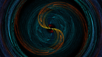 3d effect - abstract colorful swirl graphic