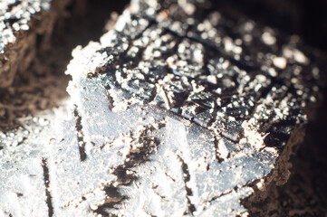 Car rubber tread with fresh pattern close up, macro