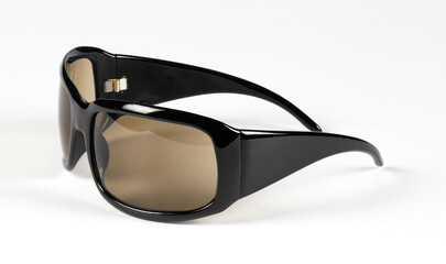 Trendy sunglasses isolated on white background, studio shoot.