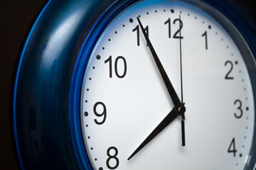 clock on white background