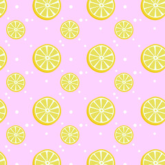 seamless pattern with lemons