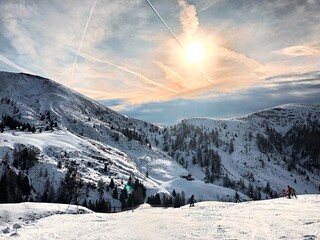 Fototapeta premium winter mountain landscape