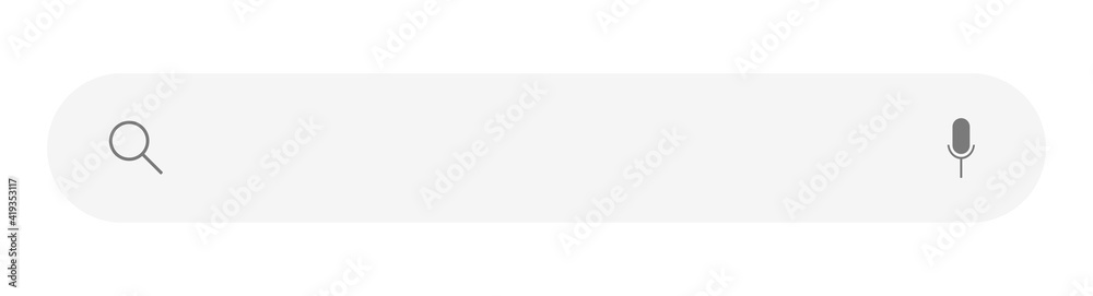 Wall mural search bar isolated on long banner. address and navigation icon. search browser graphic design eleme