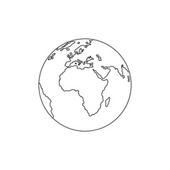 Globe Icon Vector. Flat Icon.