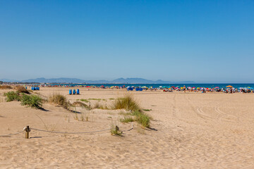 Almarda beach near the village of sagunt, Costa Blanca, spain