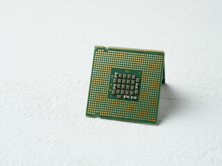 Central processor on white background.