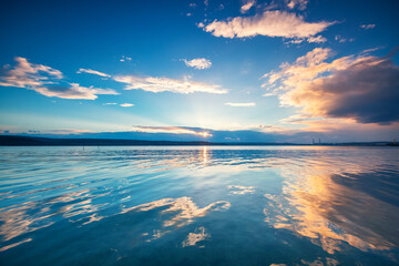 Fototapeta premium Sunset Over the lake