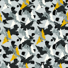 Seamless abstract urban pattern with curved elements