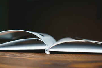 photobook cover on table