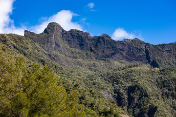 Piton des Neiges Crest Lines in Reunion Island