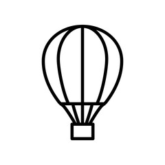 Air balloon line icon. Travel outline symbol. Vector isolated on white