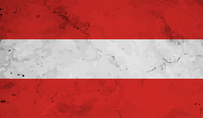 Grunge Austria flag. Austria flag with waving grunge texture.