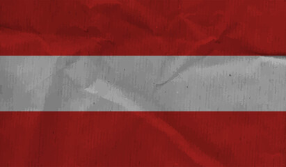 Grunge Austria flag. Austria flag with waving grunge texture.